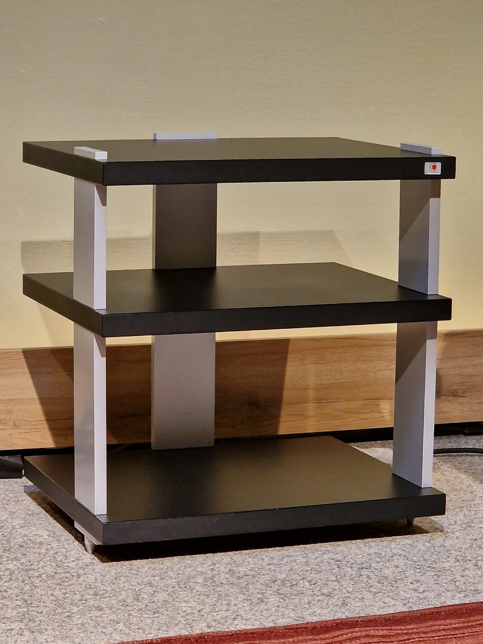 Tragwerk 600 3 Ebenen  schwarz matt